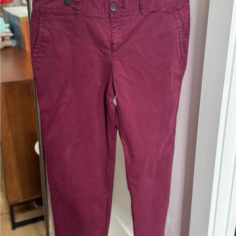 Women's Banana Republic “Ryan”Burgundy Pants - Size- 8